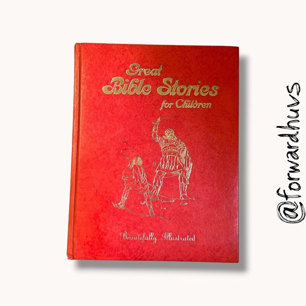 Great Bible Stories for Children Illustrated Hardcover 1974 Vintage